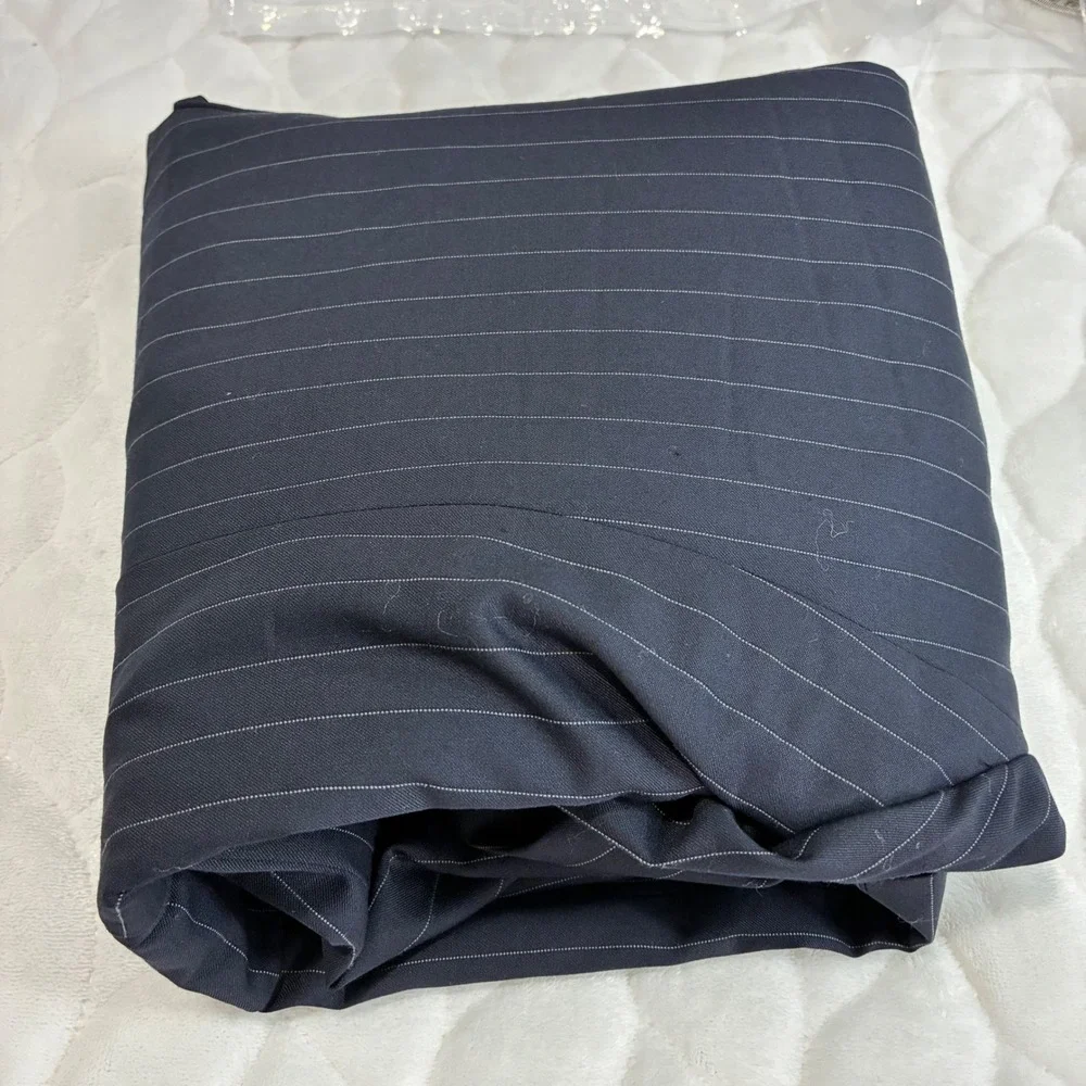 Jack Victor Von Maur Mens 42R Navy Pinstripe‎ Wool Two Button Blazer Jacket
